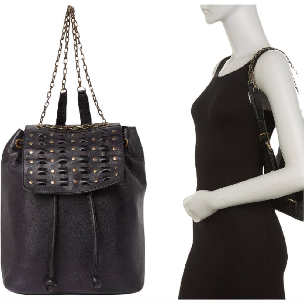 Frye Jade Studded Leather Backpack